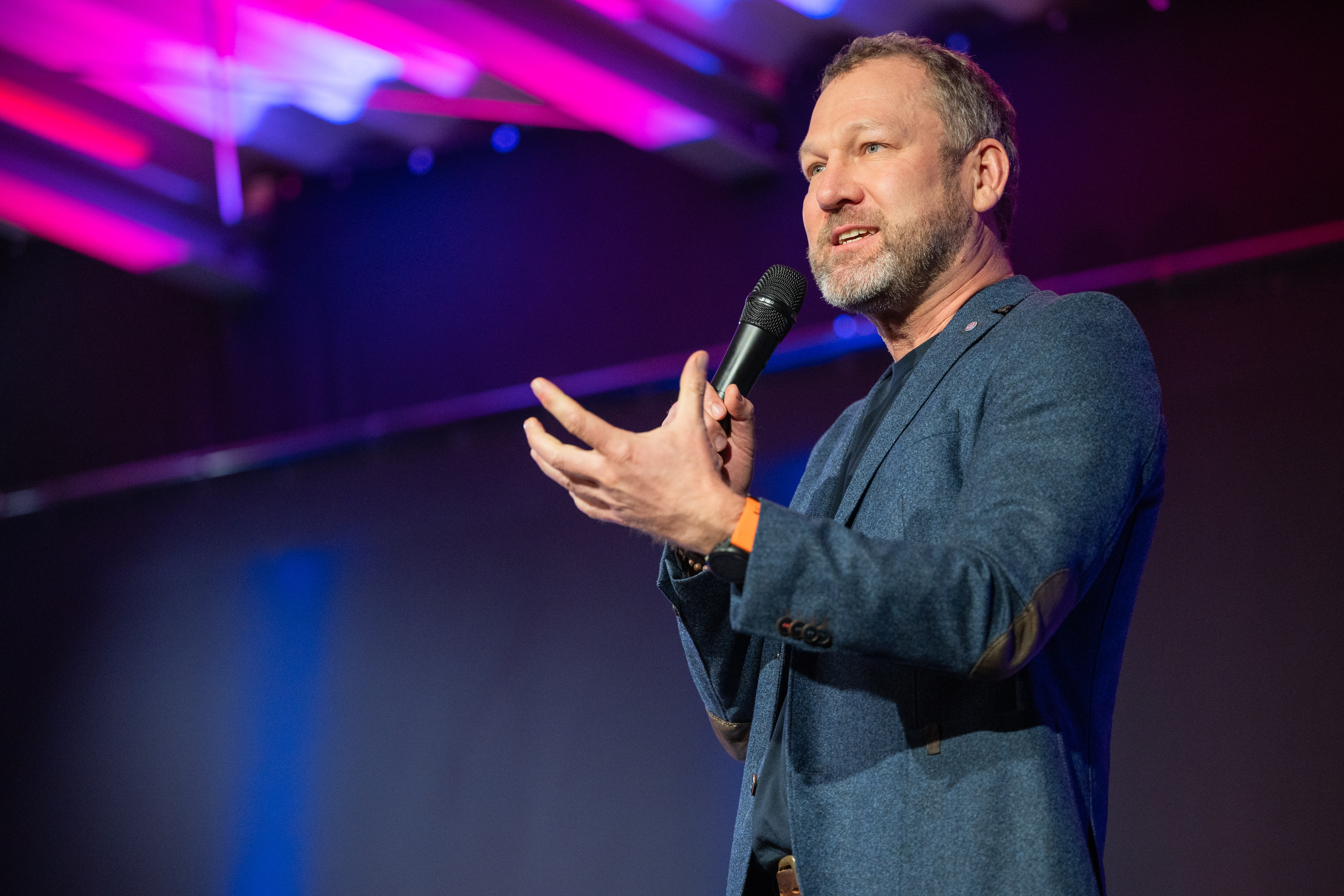 Interaktion mit Publikum